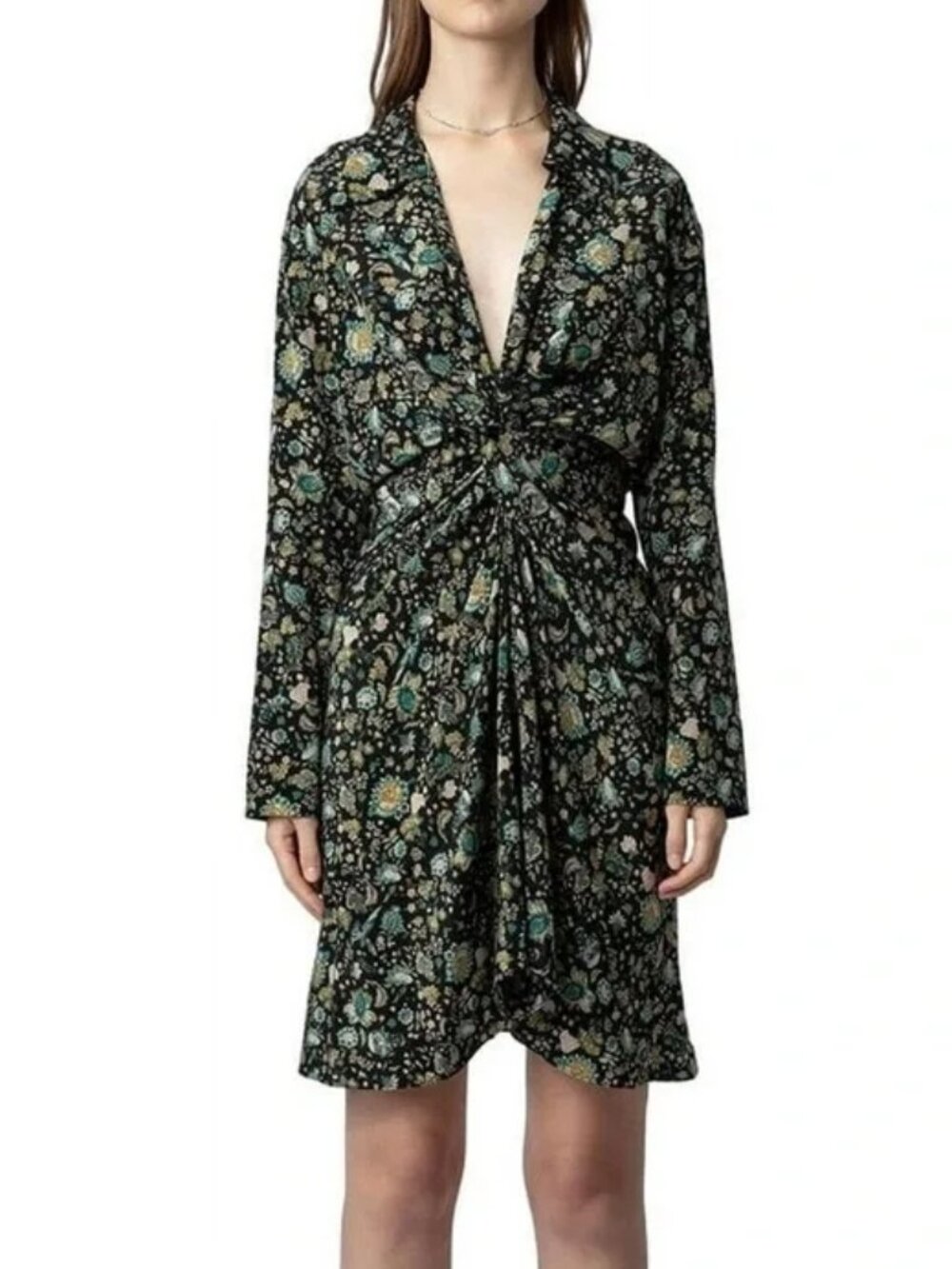Zadig & Voltaire Rozo Bali Silk Dress